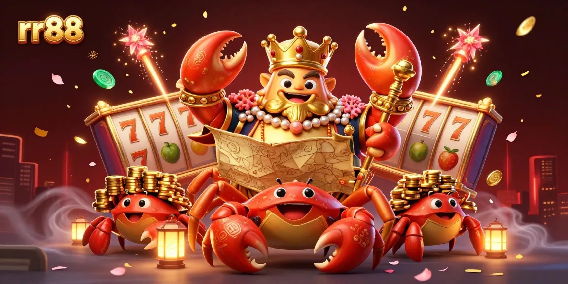rr88 engaging players in an exciting slot experience with themed characters and vibrant casino elements.