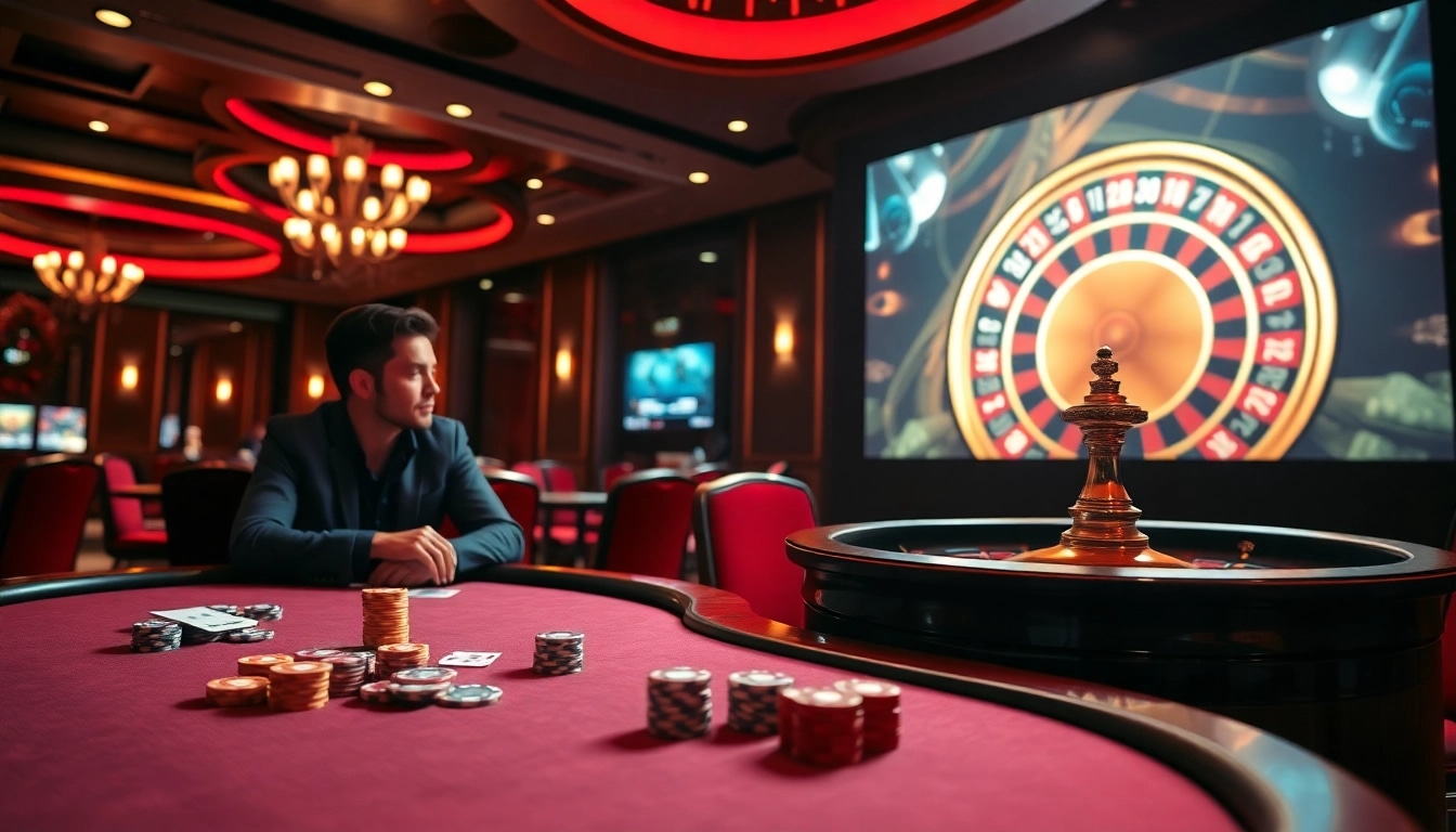 Engaging players at a poker table while showcasing exciting XXX games online.