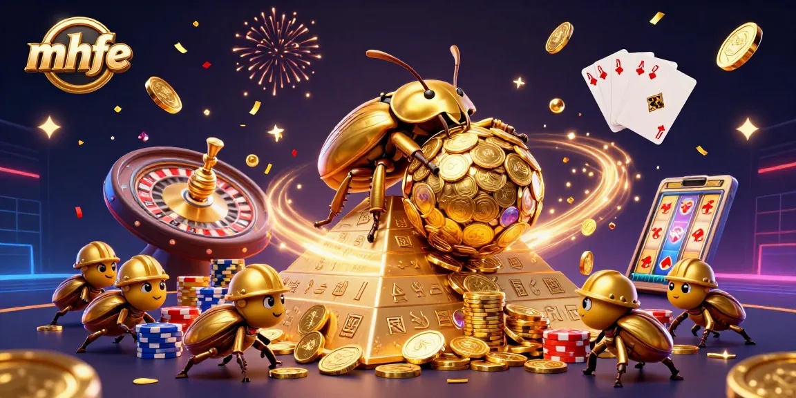 Experience the thrill of mhfe with inspiring gambling symbols and vibrant casino elements.