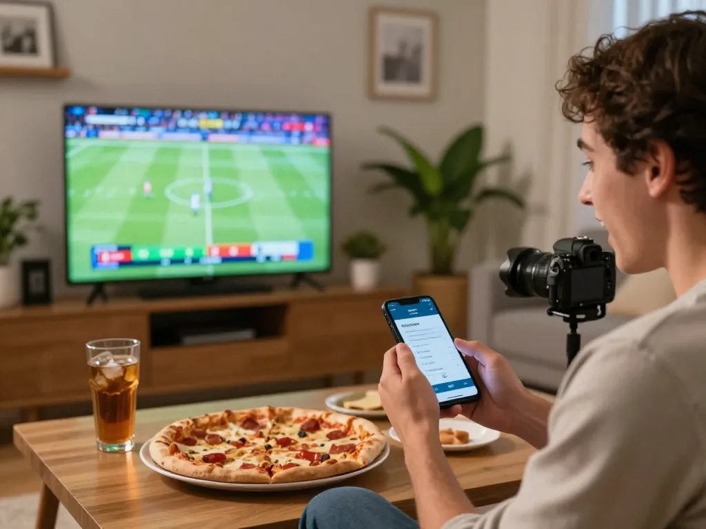 Socolive user engaging in live sports betting action during a football match at home.