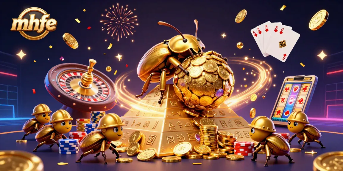 Experience the thrill of mhfe with inspiring gambling symbols and vibrant casino elements.