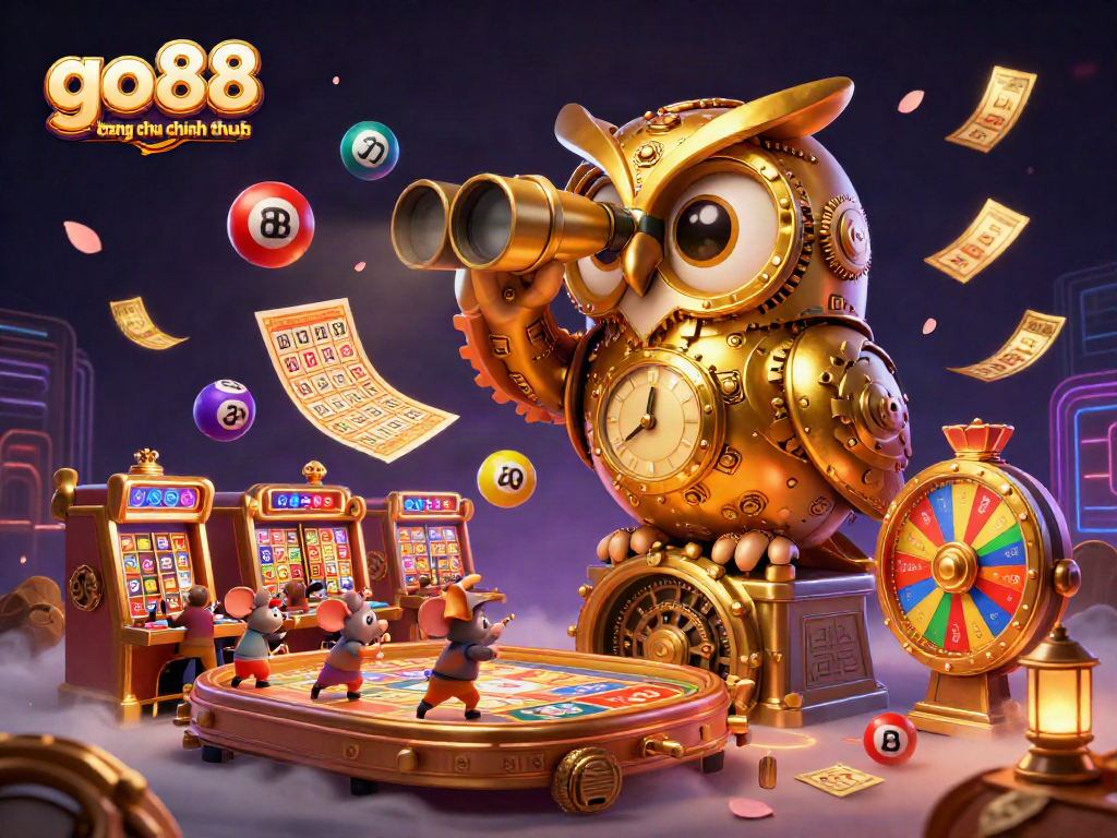 Interact with go88 trang chu chinh thuc's vibrant casino world filled with lottery balls, prizes, and excitement.
