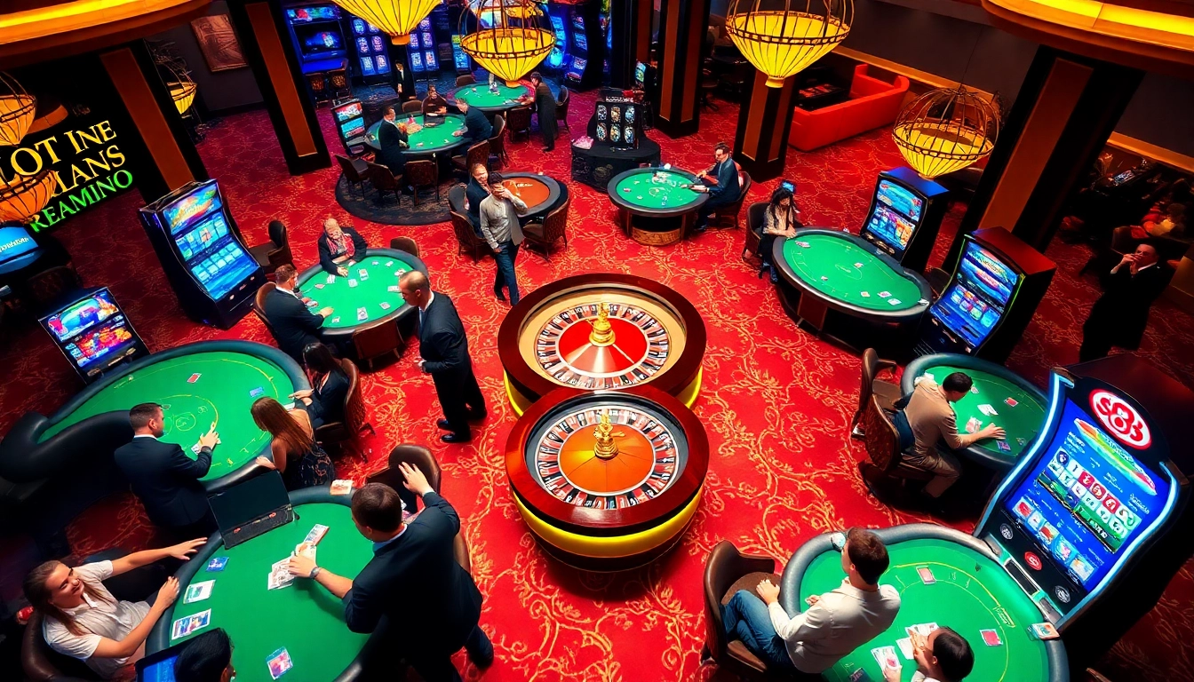 Experience the thrill of s8 bet with players engaging at luxurious casino tables.