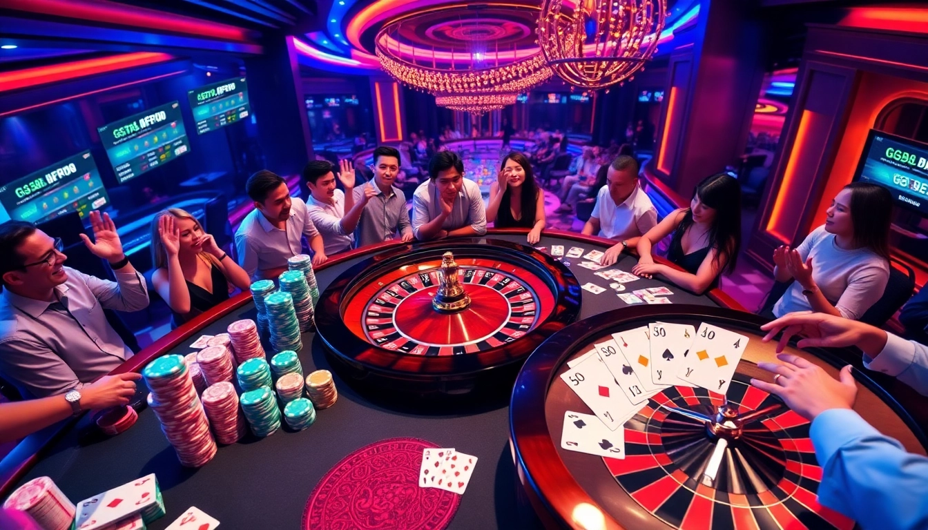 Experience the excitement of online gambling at https://gg88.shop/ with vibrant casino tables and thrilling game visuals.