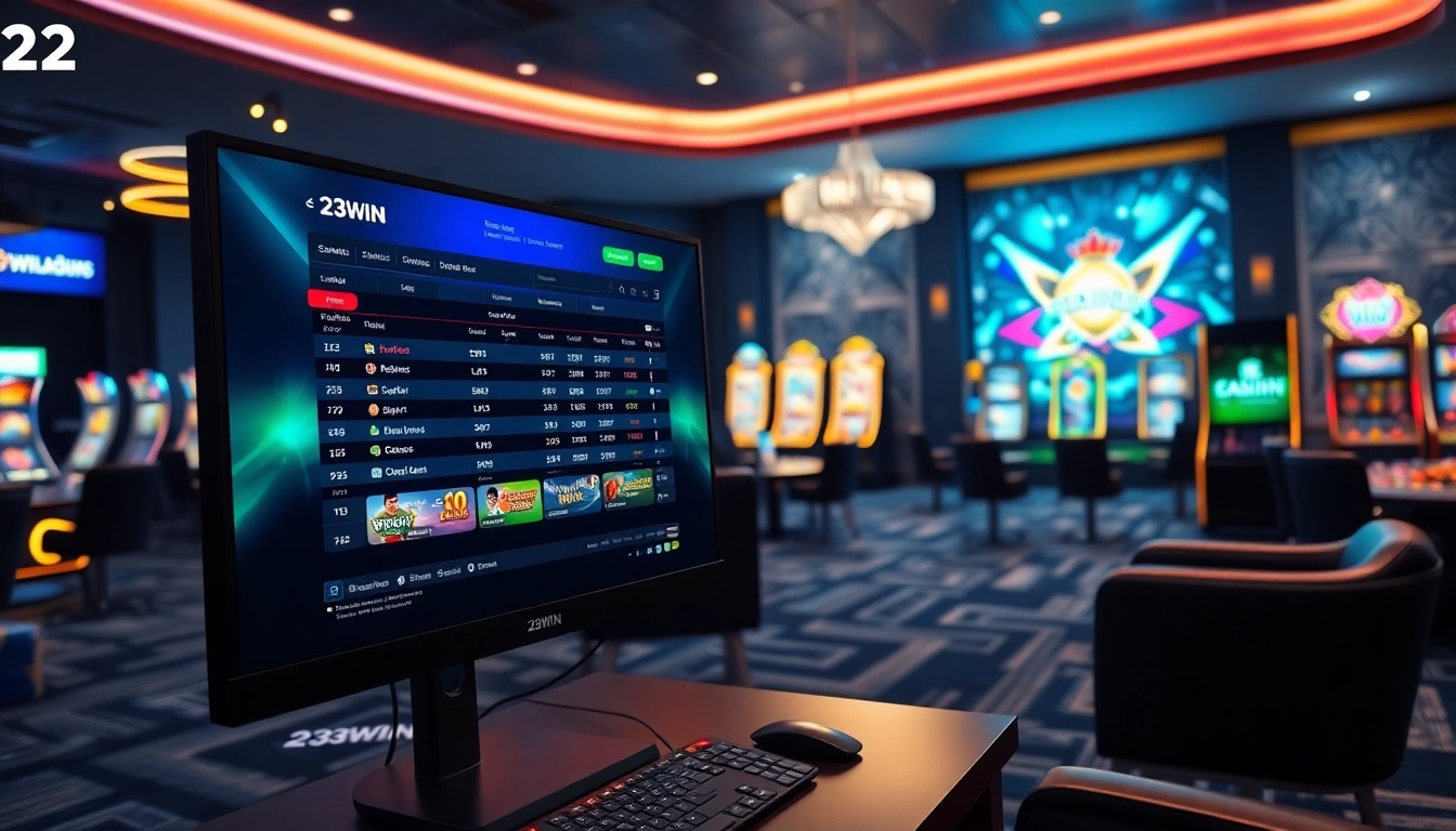 Experience the vibrant online gaming world of 23WIN with a modern betting interface.