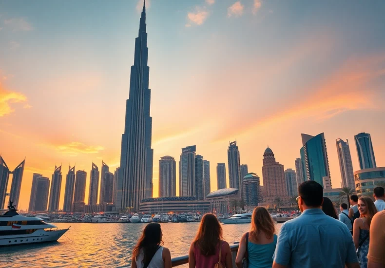 Experience breathtaking views while exploring Dubai's vibrant skyline during travel to Dubai.