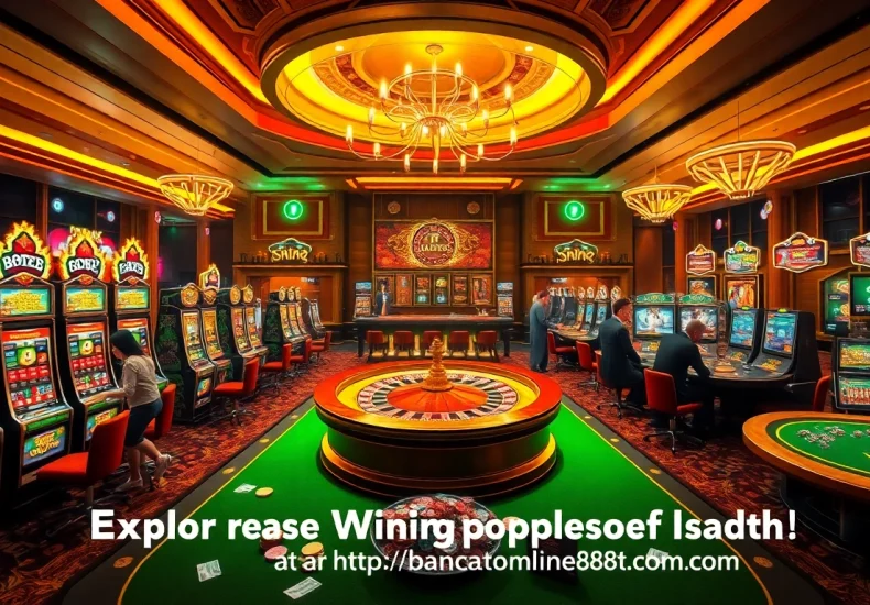 Experience the thrill of winning at the casino with https://bancaonline88.com/ featuring vibrant slot machines and poker action.