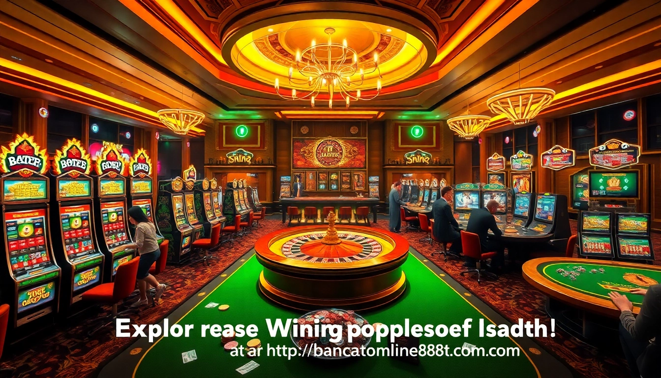 Experience the thrill of winning at the casino with https://bancaonline88.com/ featuring vibrant slot machines and poker action.