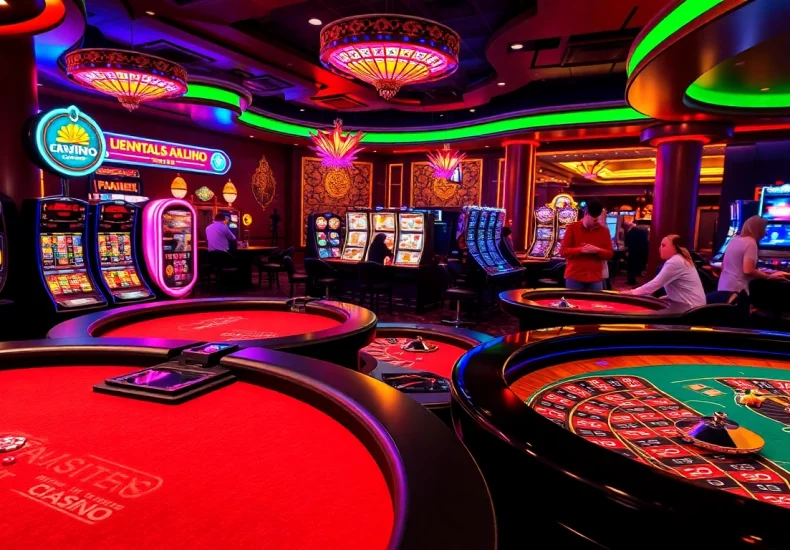 Experience thrilling casino gameplay alongside engaging hentai ai chat options, capturing the excitement of a vibrant gambling atmosphere.