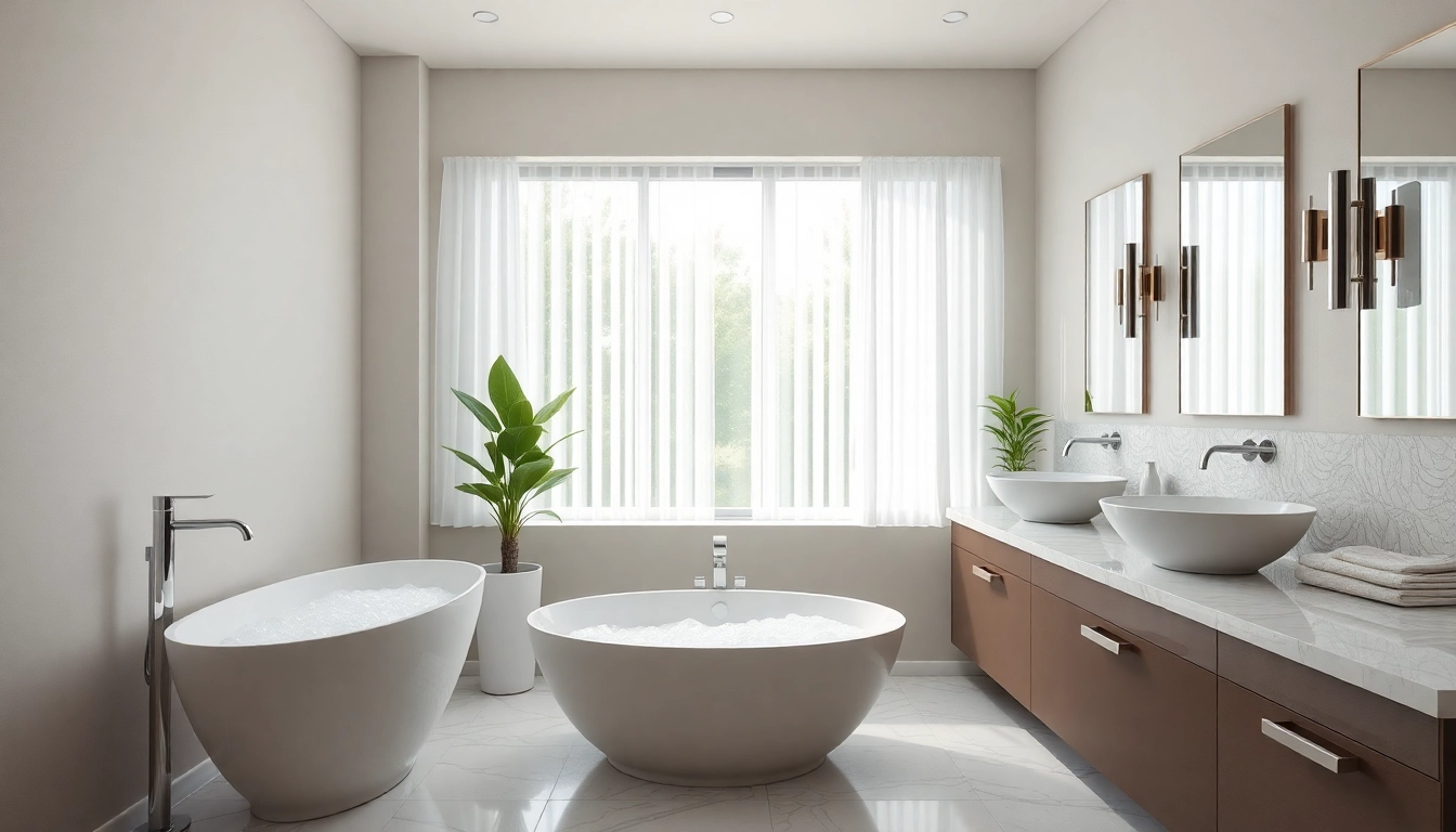 Transform your space with a luxurious bathroom remodeling featuring modern design and serene atmosphere.
