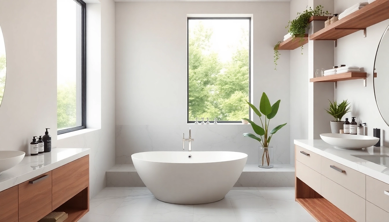 Transform your bathroom with expert Bathroom Remodeling showcasing modern design and inviting textures.