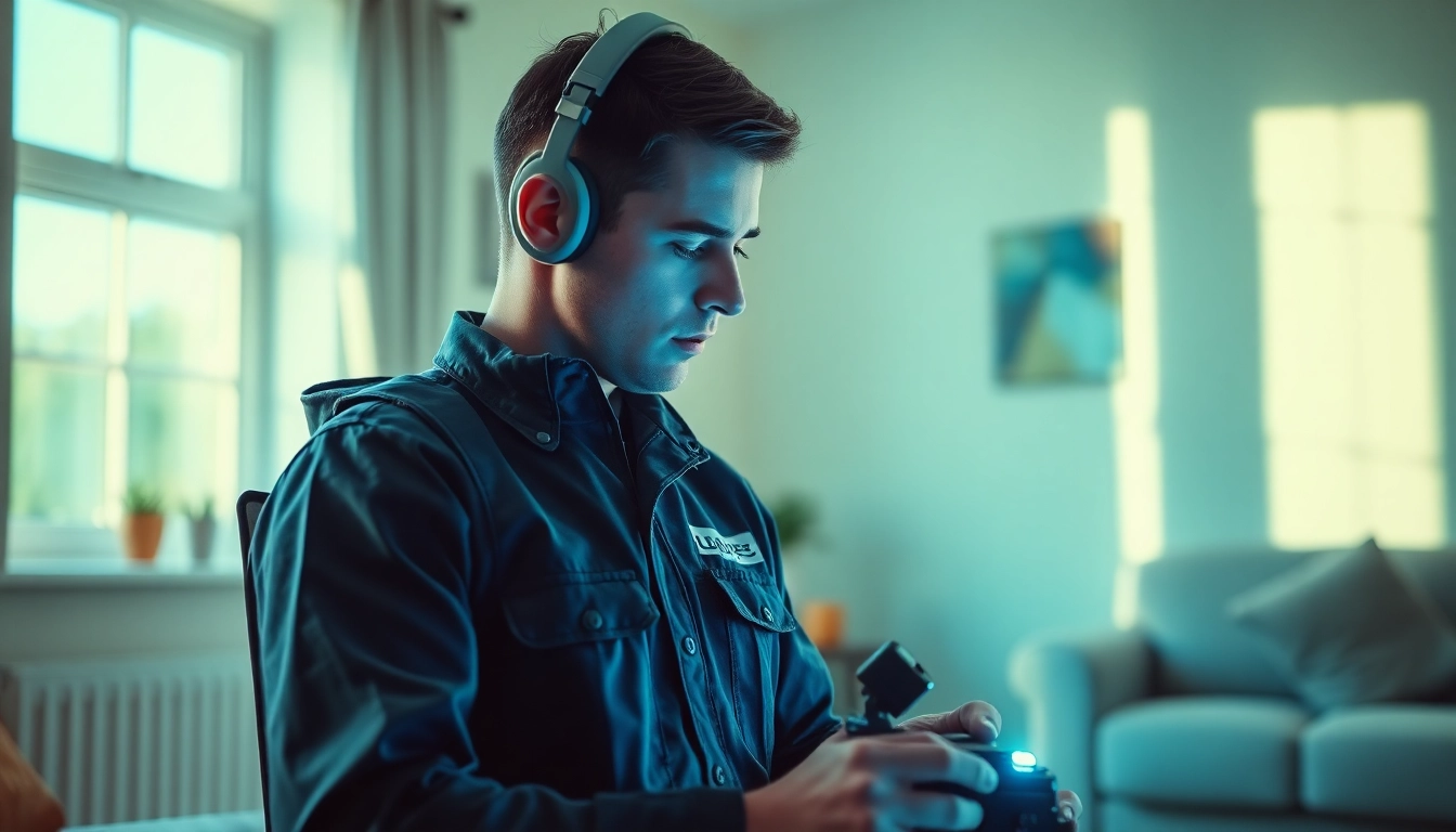 Professional technician utilizing advanced leak detection Cornwall tools in a residential setting.