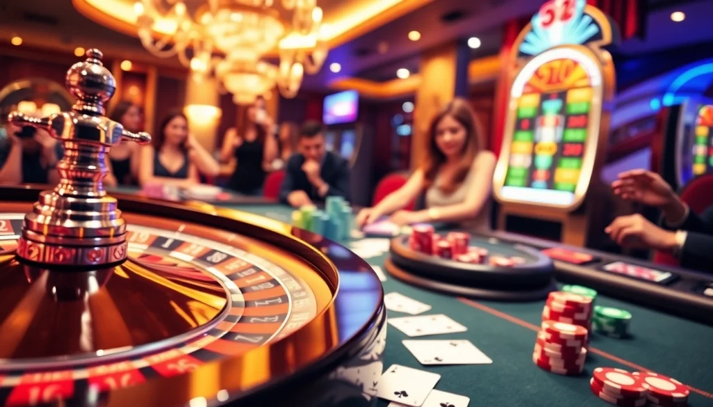Experience the excitement of gambling at https://32win.cool/ with colorful chips and a vibrant roulette wheel.