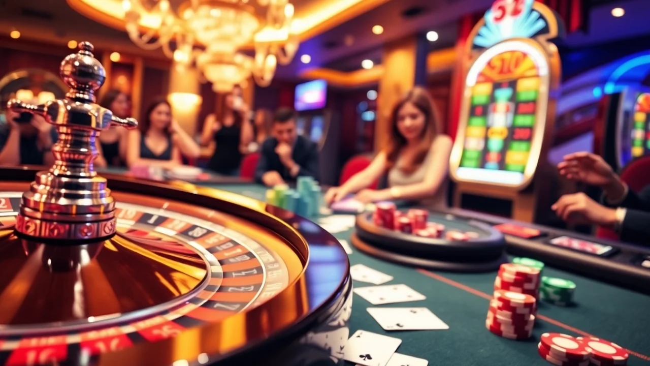 Experience the excitement of gambling at https://32win.cool/ with colorful chips and a vibrant roulette wheel.