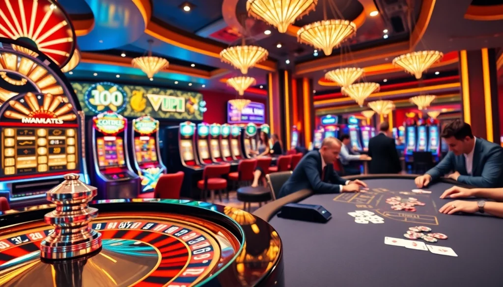 Players enjoying thrilling games at the casino, relishing the excitement of link red88 promotions.