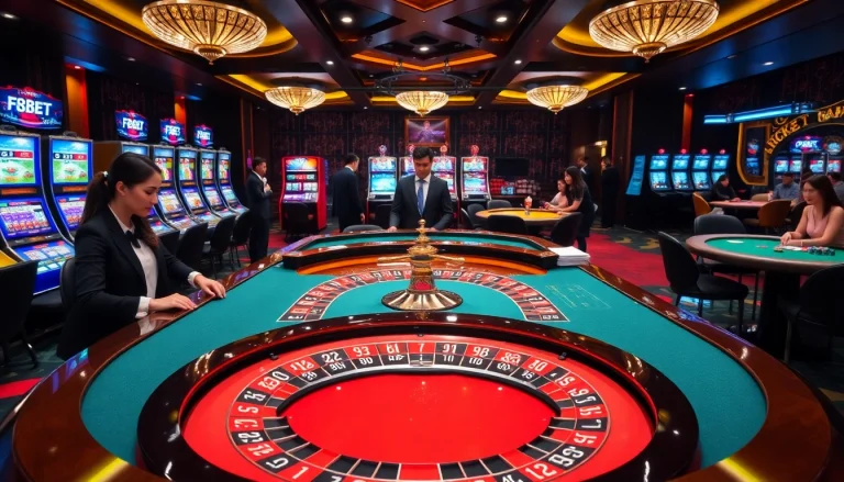 F8BET players engaging at a roulette table, showcasing the thrill of strategic betting.