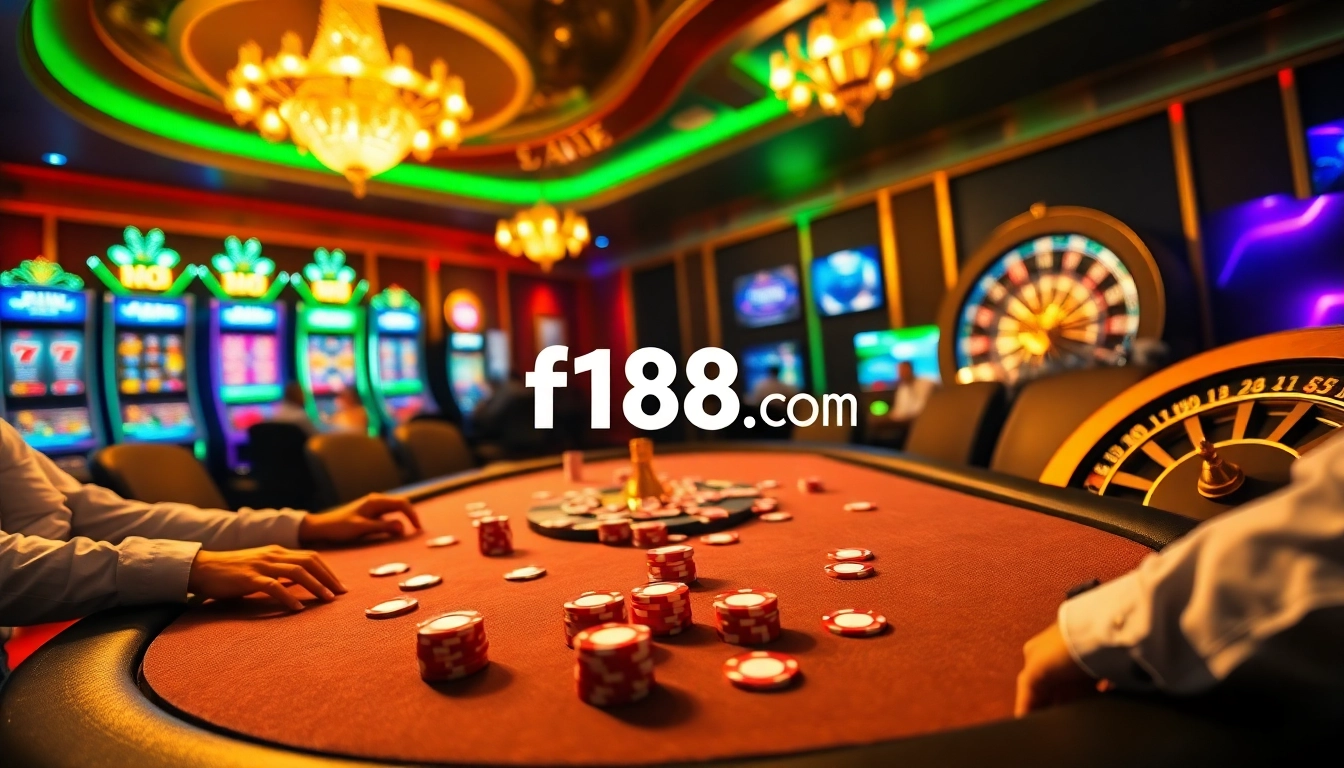 Experience thrilling gameplay at f168.com with vibrant casino elements and poker excitement.