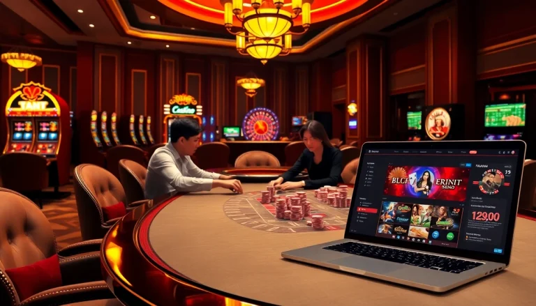 Engage in thrilling gameplay at Trang Chủ BJ88, featuring high-stakes poker and vibrant slot machines.