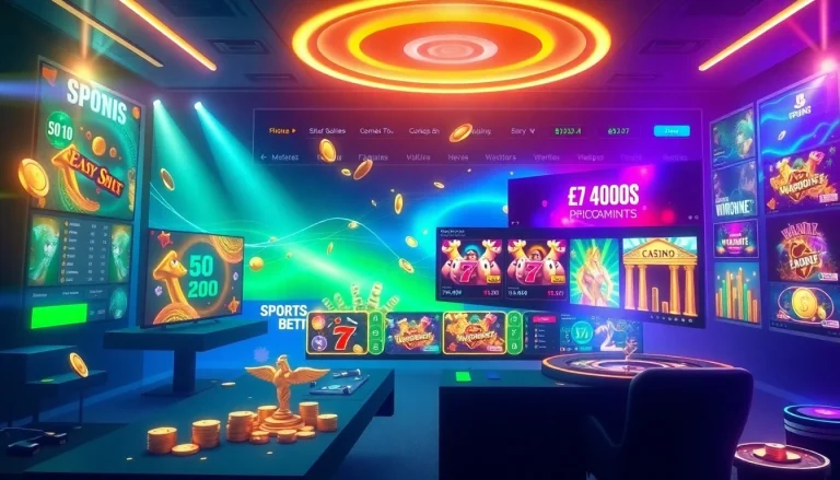 Dynamic online gaming interface showcasing sports betting and casino options at http://hm88.blue/.