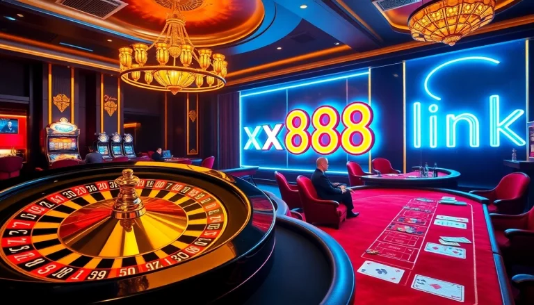 Experience thrilling gameplay at the ultimate casino with the xx88 link glowing under luxurious lighting.