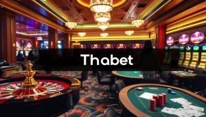 Experience the thrill of high-stakes gaming at Thabet Casino with immersive tables and roulette wheels.