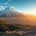 Everest base camp trek packages showcasing trekkers amidst stunning mountain views, highlighting adventure and natural beauty.