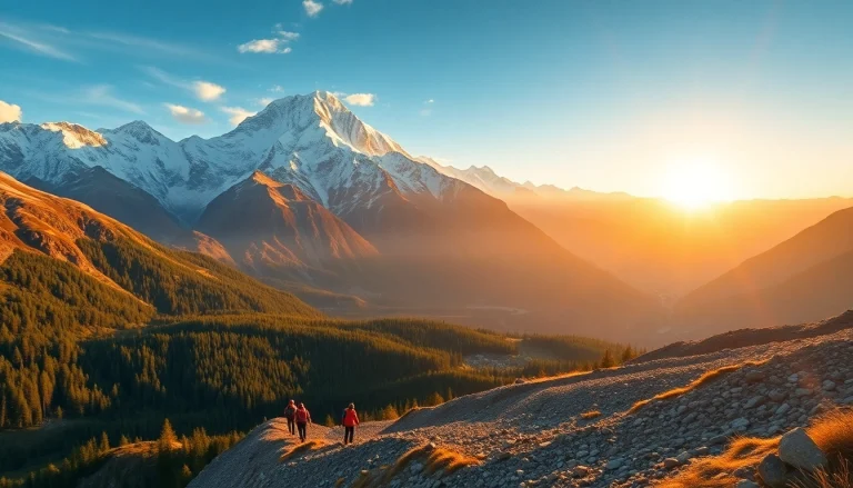 Everest base camp trek packages showcasing trekkers amidst stunning mountain views, highlighting adventure and natural beauty.