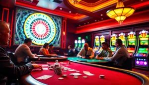 Experience the thrill of a high-stakes poker game at CM88's luxurious casino.