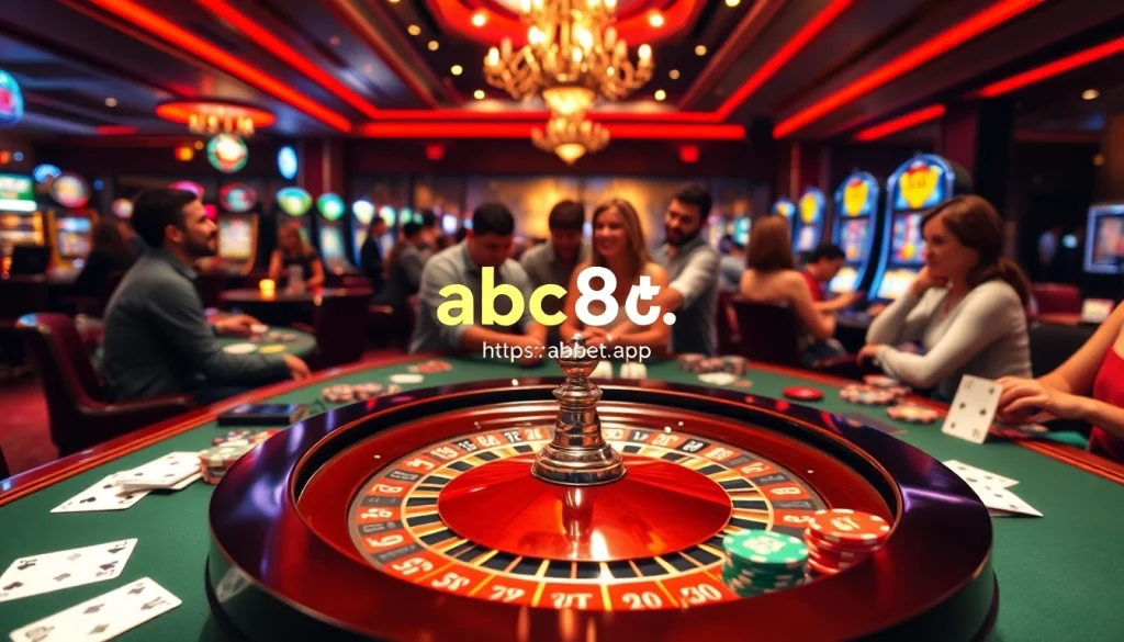 Experience the excitement of online gambling at https://abc8t.app/ with vibrant casino visuals and player engagement.