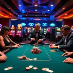 Experience high-stakes gaming action at go8s.bio/ with a luxurious poker atmosphere and vibrant gaming elements.