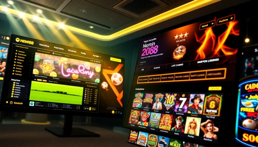 New88 engaging online betting platform showcasing sports, casino, and slots.