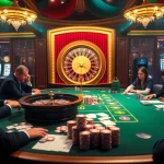 Experience the thrill of high-stakes gaming at MB66.COM's poker table with vibrant casino visuals.