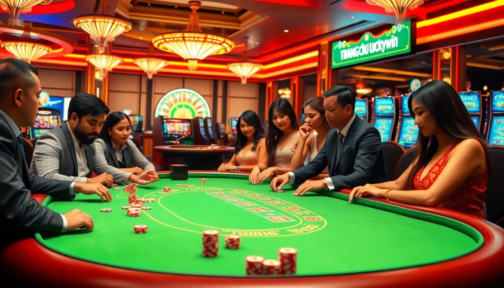 Experience the excitement of winning at trang chu luckywin with vibrant casino games and luxurious betting environments.