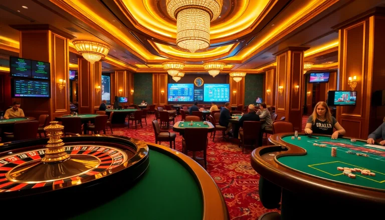Immerse yourself in the vibrant casino action at kjcpro.it.com, showcasing cards, chips, and a roulette wheel.