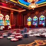 Experience the excitement of rikvip through a vibrant casino scene showcasing engaging gaming elements.