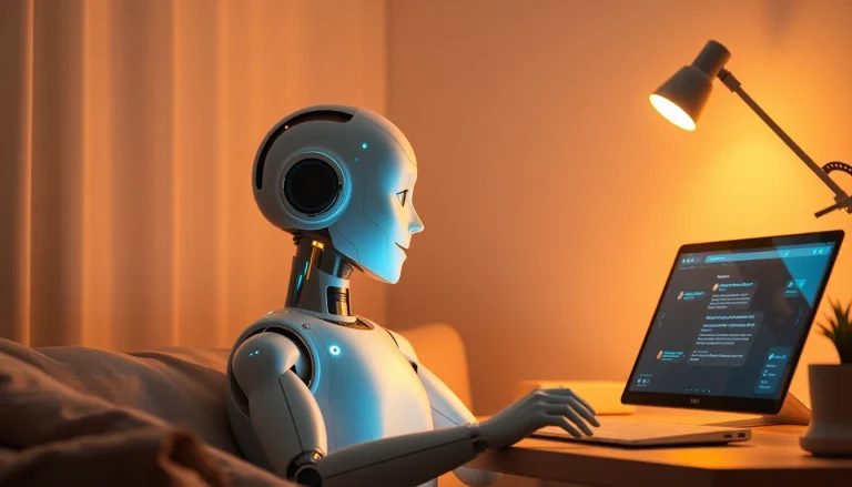 Interactive character ai nsfw scene showcasing an AI character engaging warmly with a user.